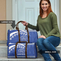 Tonga Tupou College Toloa Travel Bag 160 Years Anniversary Tongan Ngatu Pattern LT14 - Polynesian Pride