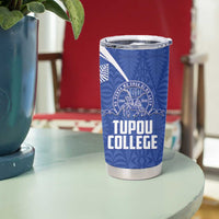Personalised Tonga Tupou College Toloa Tumbler Cup 160 Years Anniversary Tongan Ngatu Pattern LT14 - Polynesian Pride