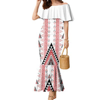 Aotearoa Taniko Family Matching Mermaid Dress and Hawaiian Shirt Niho Taniwha Purapura Whetu Mix Poutama