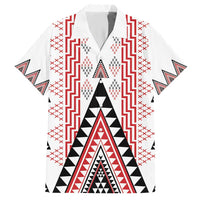 Aotearoa Taniko Hawaiian Shirt Niho Taniwha Purapura Whetu Mix Poutama LT14 White - Polynesian Pride