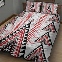 Aotearoa Taniko Quilt Bed Set Niho Taniwha Purapura Whetu Mix Poutama LT14 - Polynesian Pride