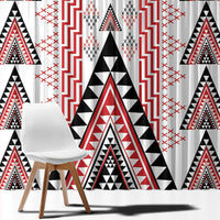 Aotearoa Taniko Window Curtain Niho Taniwha Purapura Whetu Mix Poutama LT14 - Polynesian Pride