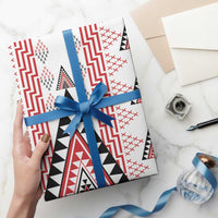 Aotearoa Taniko Wrapping Paper Niho Taniwha Purapura Whetu Mix Poutama LT14 - Polynesian Pride
