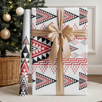 Aotearoa Taniko Wrapping Paper Niho Taniwha Purapura Whetu Mix Poutama LT14 - Polynesian Pride
