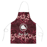Personalised Cook Islands Mangaia Apron Tiare Maori Polynesian Waves Tattoo LT14 Burgundy - Polynesian Pride