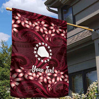 Personalised Cook Islands Mangaia Garden Flag Tiare Maori Polynesian Waves Tattoo LT14 - Polynesian Pride