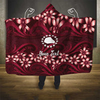 Personalised Cook Islands Mangaia Hooded Blanket Tiare Maori Polynesian Waves Tattoo LT14 - Polynesian Pride