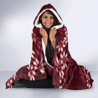 Personalised Cook Islands Mangaia Hooded Blanket Tiare Maori Polynesian Waves Tattoo LT14 - Polynesian Pride