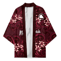 Personalised Cook Islands Mangaia Kimono Tiare Maori Polynesian Waves Tattoo