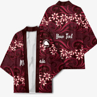 Personalised Cook Islands Mangaia Kimono Tiare Maori Polynesian Waves Tattoo