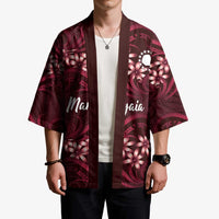 Personalised Cook Islands Mangaia Kimono Tiare Maori Polynesian Waves Tattoo