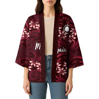 Personalised Cook Islands Mangaia Kimono Tiare Maori Polynesian Waves Tattoo