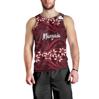 Personalised Cook Islands Mangaia Men Tank Top Tiare Maori Polynesian Waves Tattoo LT14 - Polynesian Pride