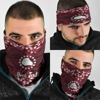 Personalised Cook Islands Mangaia Neck Gaiter Tiare Maori Polynesian Waves Tattoo LT14 - Polynesian Pride