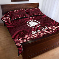 Personalised Cook Islands Mangaia Quilt Bed Set Tiare Maori Polynesian Waves Tattoo LT14 - Polynesian Pride