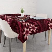 Personalised Cook Islands Mangaia Tablecloth Tiare Maori Polynesian Waves Tattoo LT14 - Polynesian Pride