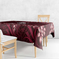 Personalised Cook Islands Mangaia Tablecloth Tiare Maori Polynesian Waves Tattoo LT14 - Polynesian Pride