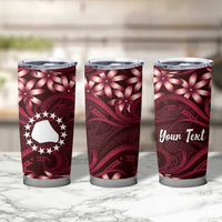 Personalised Cook Islands Mangaia Tumbler Cup Tiare Maori Polynesian Waves Tattoo LT14 - Polynesian Pride