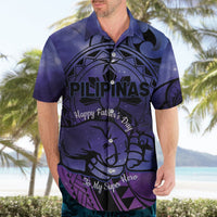 Philippines Father's Day Hawaiian Shirt Polynesian Tattoo Galaxy Vibes LT14 - Polynesian Pride