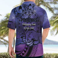 Philippines Father's Day Hawaiian Shirt Polynesian Tattoo Galaxy Vibes LT14 - Polynesian Pride