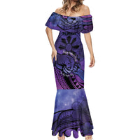 Philippines Father's Day Mermaid Dress Polynesian Tattoo Galaxy Vibes LT14 - Polynesian Pride