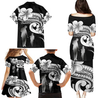 Guam Father's Day Family Matching Puletasi and Hawaiian Shirt Chamorro Latte Stone Polynesian Pattern