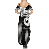 Guam Father's Day Summer Maxi Dress Chamorro Latte Stone Polynesian Pattern LT14 - Polynesian Pride