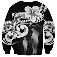 Guam Father's Day Sweatshirt Chamorro Latte Stone Polynesian Pattern