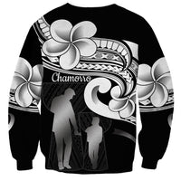 Guam Father's Day Sweatshirt Chamorro Latte Stone Polynesian Pattern