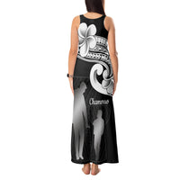 Guam Father's Day Tank Maxi Dress Chamorro Latte Stone Polynesian Pattern LT14 - Polynesian Pride