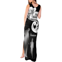 Guam Father's Day Tank Maxi Dress Chamorro Latte Stone Polynesian Pattern LT14 - Polynesian Pride