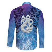 New Zealand Matariki Family Matching Long Sleeve Bodycon Dress and Hawaiian Shirt Aotearoa Maori New Year Manaia Galaxy Vibes