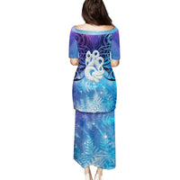 New Zealand Matariki Family Matching Puletasi and Hawaiian Shirt Aotearoa Maori New Year Manaia Galaxy Vibes