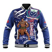 Samoa Independence Day Baseball Jacket 1962 Proud Samoan Warrior LT14 Unisex Blue - Polynesian Pride