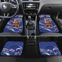 Samoa Independence Day Car Mats 1962 Proud Samoan Warrior LT14 Set 4pcs Blue - Polynesian Pride