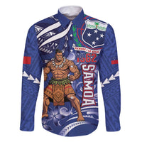 Samoa Independence Day Family Matching Off Shoulder Maxi Dress and Hawaiian Shirt 1962 Proud Samoan Warrior