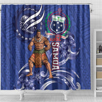 Samoa Independence Day Shower Curtain 1962 Proud Samoan Warrior