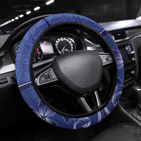 Samoa Independence Day Steering Wheel Cover 1962 Proud Samoan Warrior LT14 Universal Fit Blue - Polynesian Pride