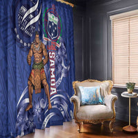 Samoa Independence Day Window Curtain 1962 Proud Samoan Warrior LT14 - Polynesian Pride