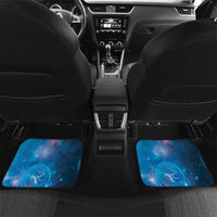 Paikea New Zealand Matariki Car Mats Humpback Whale Taniko Motifs Ocean Vibes LT14 Set 2pcs - Back Blue - Polynesian Pride