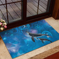 Paikea New Zealand Matariki Rubber Doormat Humpback Whale Taniko Motifs Ocean Vibes LT14 - Polynesian Pride
