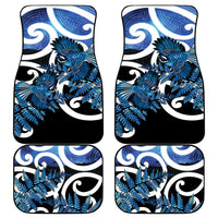 Piwakawaka New Zealand Matariki Car Mats Maori New Year Silver Fern Blue Galaxy