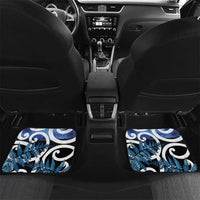 Piwakawaka New Zealand Matariki Car Mats Maori New Year Silver Fern Blue Galaxy