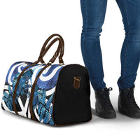 Piwakawaka New Zealand Matariki Travel Bag Maori New Year Silver Fern Blue Galaxy