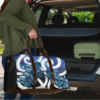 Piwakawaka New Zealand Matariki Travel Bag Maori New Year Silver Fern Blue Galaxy