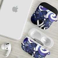 Piwakawaka New Zealand Matariki AirPods Case Maori New Year Silver Fern Purple Galaxy
