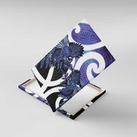 Piwakawaka New Zealand Matariki Canvas Wall Art Maori New Year Silver Fern Purple Galaxy