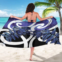Piwakawaka New Zealand Matariki Sarong Maori New Year Silver Fern Purple Galaxy