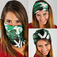 Piwakawaka New Zealand Matariki Neck Gaiter Maori New Year Silver Fern Green Galaxy