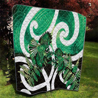 Piwakawaka New Zealand Matariki Quilt Maori New Year Silver Fern Green Galaxy